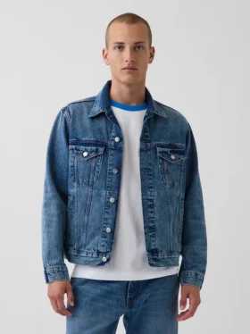 Achetez la veste en jean « Relaxed Icon » bleue