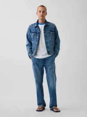 Achetez la veste en jean « Relaxed Icon » bleue