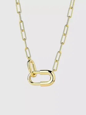 Ana Luisa Blake : grand collier à chaîne en or