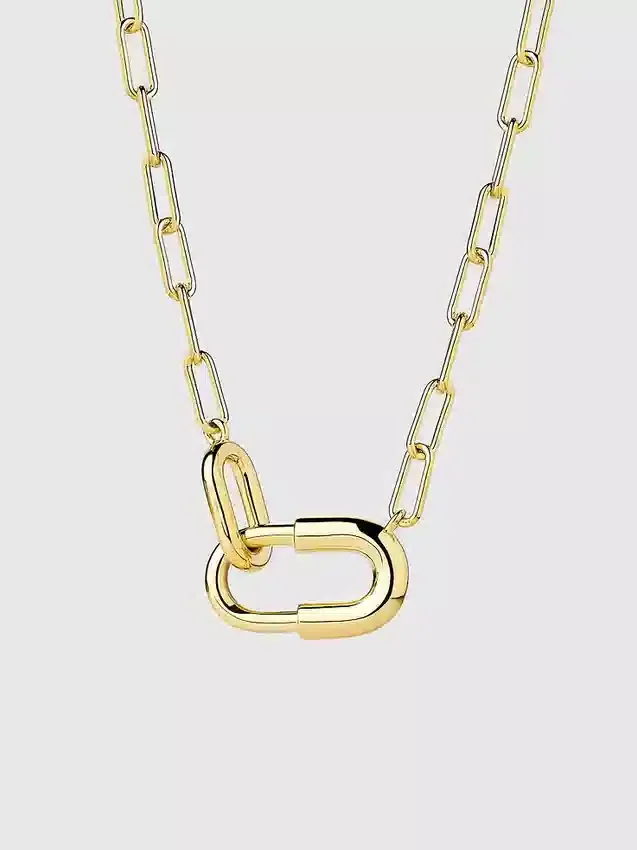 Ana Luisa Blake : grand collier à chaîne en or