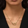Ana Luisa Blake : grand collier à chaîne en or