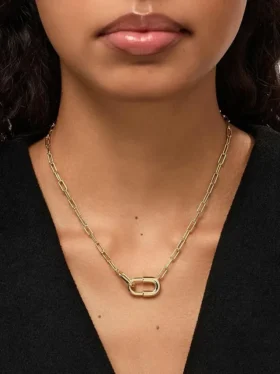Ana Luisa Blake : grand collier à chaîne en or