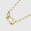 Ana Luisa Blake : grand collier à chaîne en or