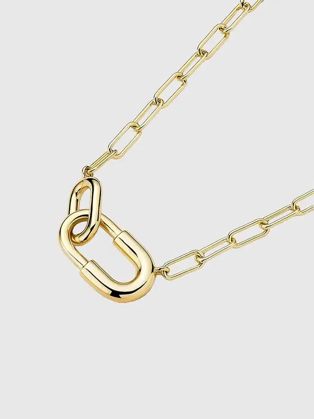 Ana Luisa Blake : grand collier à chaîne en or