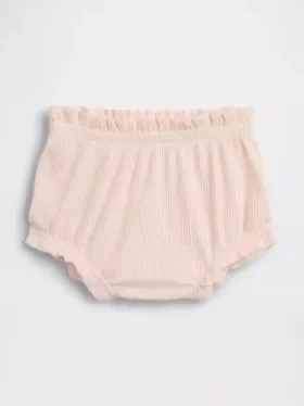Baby First Favorites : bloomers à volants en maille finement côtelée
