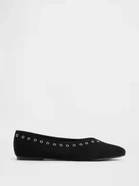 Ballerines en daim vegan