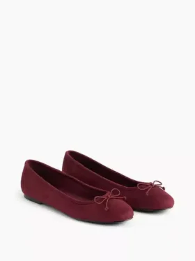 Ballerines en daim vegan