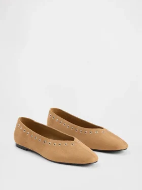Ballerines en daim vegan