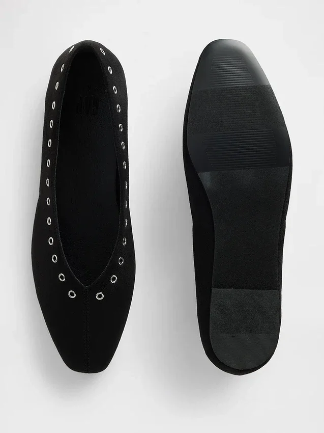 Ballerines en daim vegan