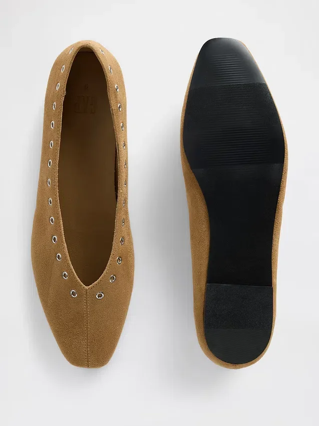 Ballerines en daim vegan