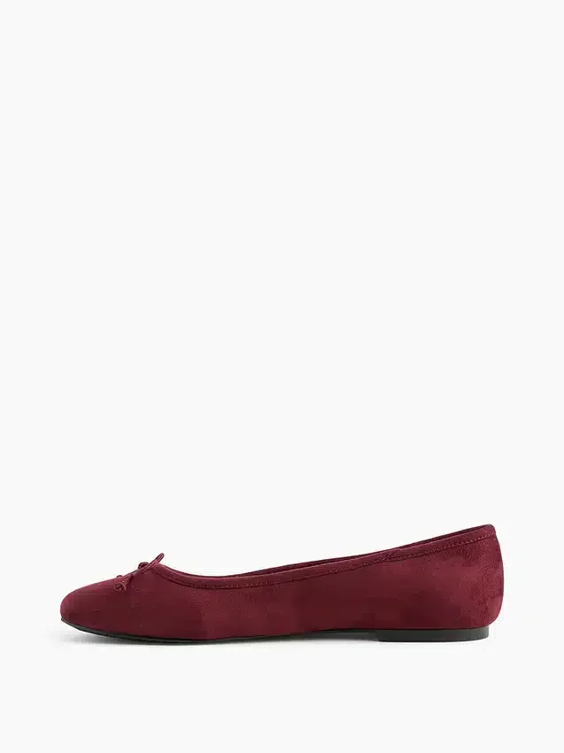 Ballerines en daim vegan