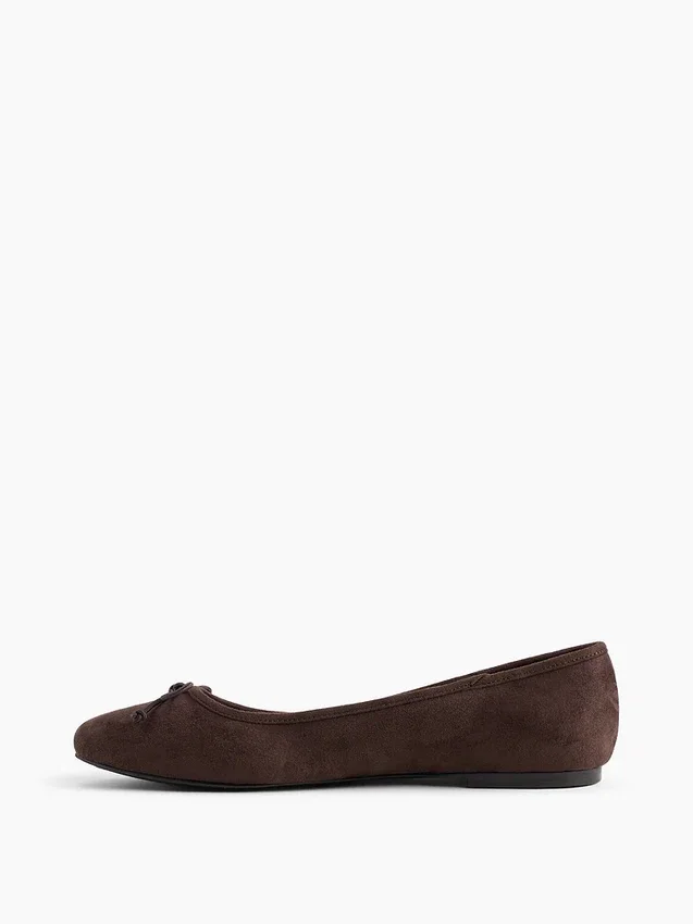 Ballerines en daim vegan