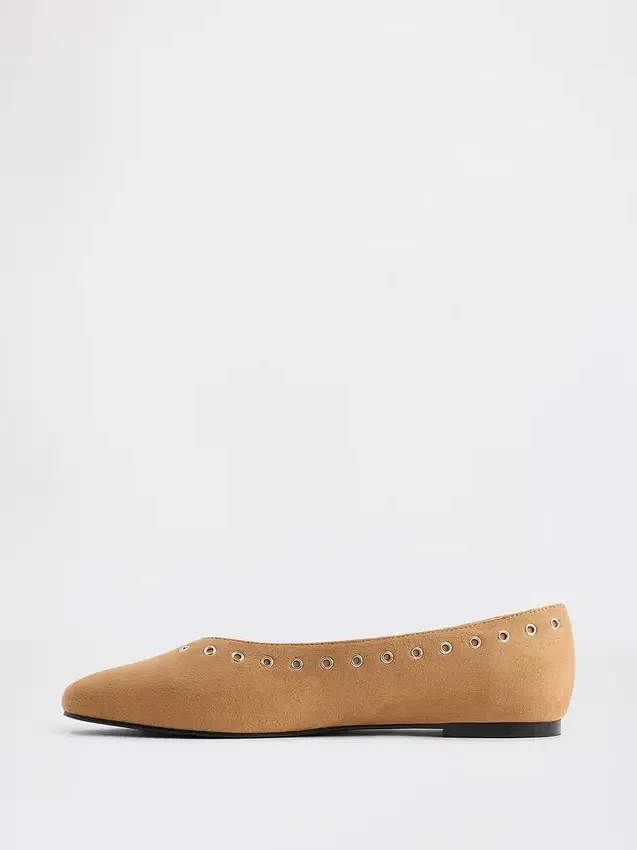 Ballerines en daim vegan