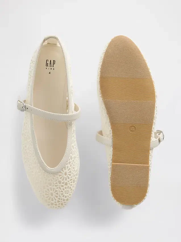 Ballerines Mary Jane en crochet pour enfants