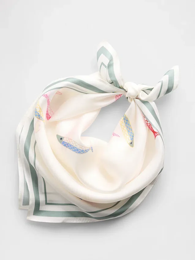Bandana oversize 100 % soie