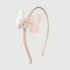 Bandeau à nœud pailleté avec breloque en forme de cœur Sweet Wink