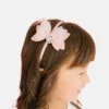 Bandeau à nœud pailleté avec breloque en forme de cœur Sweet Wink