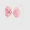 Bandeau « Sweet Wink » avec joli nœud en tulle et perles