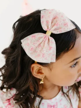 Bandeau Sweet Wink à nœud en tulle à petits motifs floraux