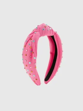 Bandeau Sweet Wink « Raspberry » à strass