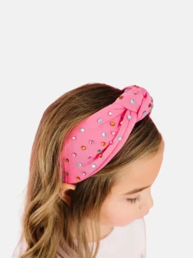 Bandeau Sweet Wink « Raspberry » à strass