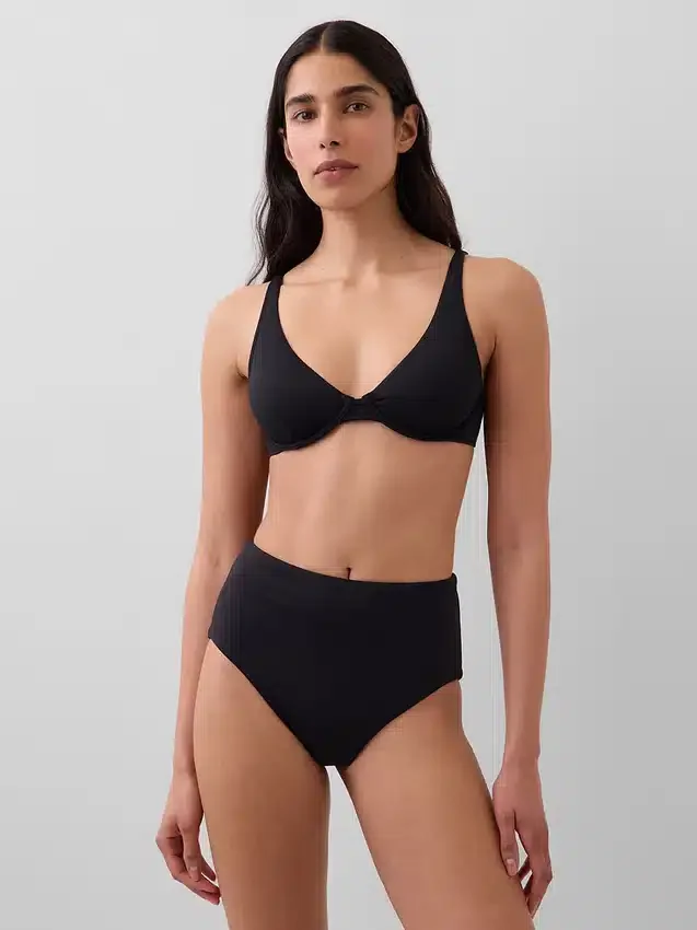 Bas de bikini taille haute