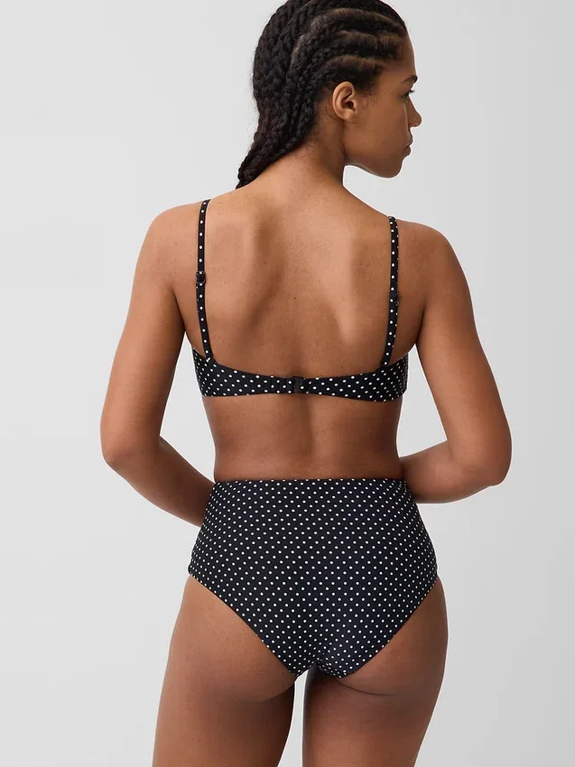 Bas de bikini taille haute