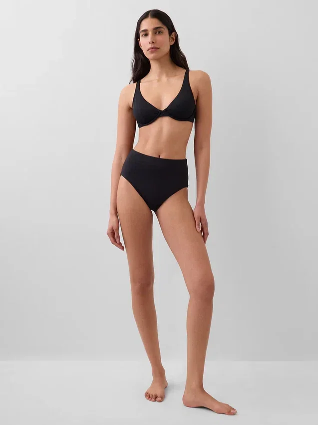 Bas de bikini taille haute