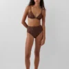 Bas de bikini taille haute