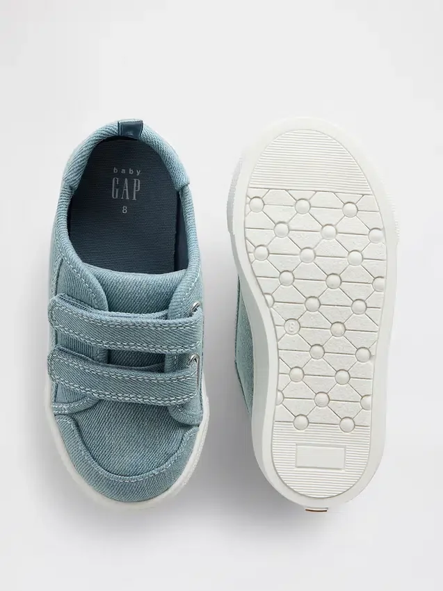 Baskets en toile denim pour tout-petits