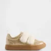 Baskets pailletées en fourrure vegan pour tout-petits