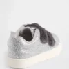 Baskets pailletées en fourrure vegan pour tout-petits
