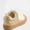 Baskets pailletées en fourrure vegan pour tout-petits