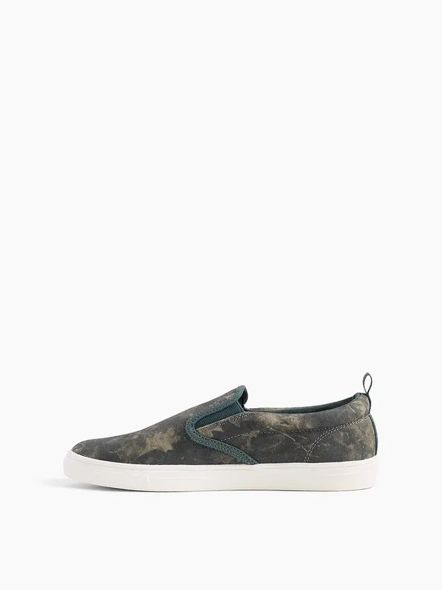 Baskets sans lacets en toile camouflage pour enfants
