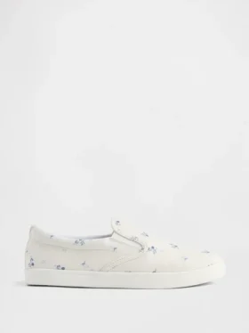 Baskets sans lacets à motif floral pour enfants