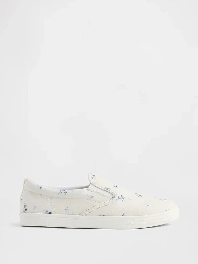 Baskets sans lacets à motif floral pour enfants