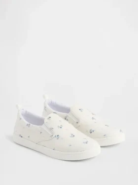Baskets sans lacets à motif floral pour enfants