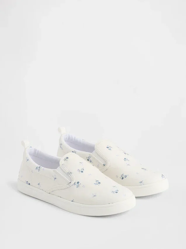 Baskets sans lacets à motif floral pour enfants