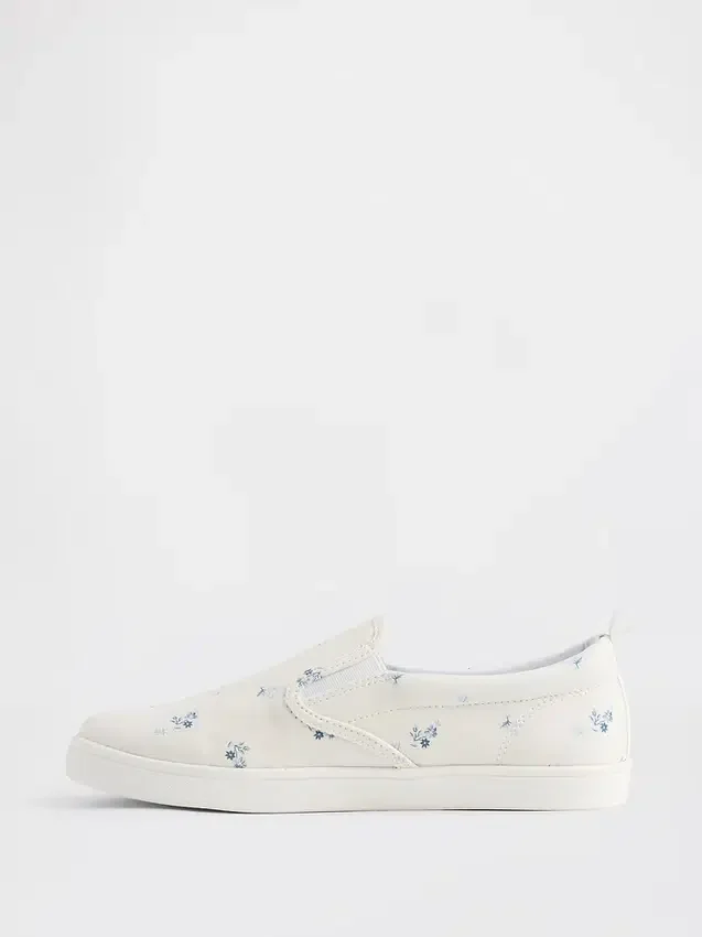 Baskets sans lacets à motif floral pour enfants