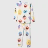 Bébé & Enfant Ensemble de pyjama en coton brossé bio Sesame Street