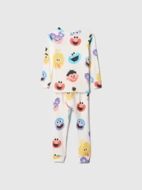 Bébé & Enfant Ensemble de pyjama en coton brossé bio Sesame Street
