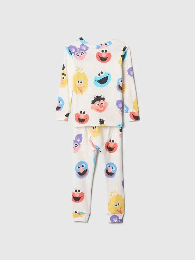 Bébé & Enfant Ensemble de pyjama en coton brossé bio Sesame Street