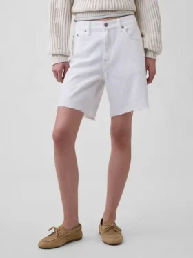 Bermuda ample ultra-doux à taille mi-haute de 8″