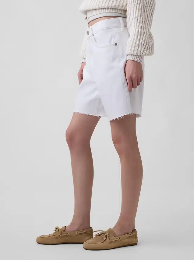 Bermuda ample ultra-doux à taille mi-haute de 8"