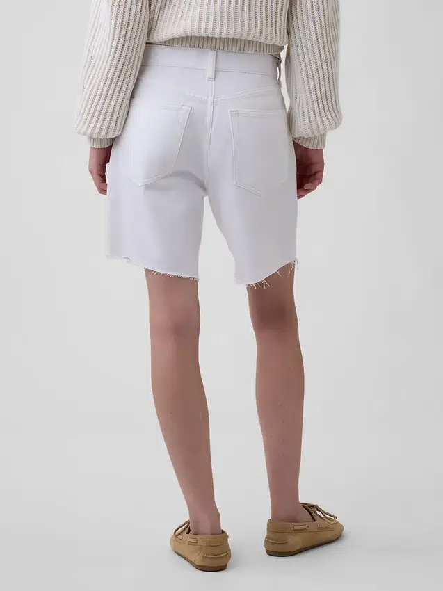 Bermuda ample ultra-doux à taille mi-haute de 8"