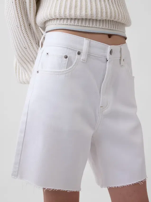Bermuda ample ultra-doux à taille mi-haute de 8"