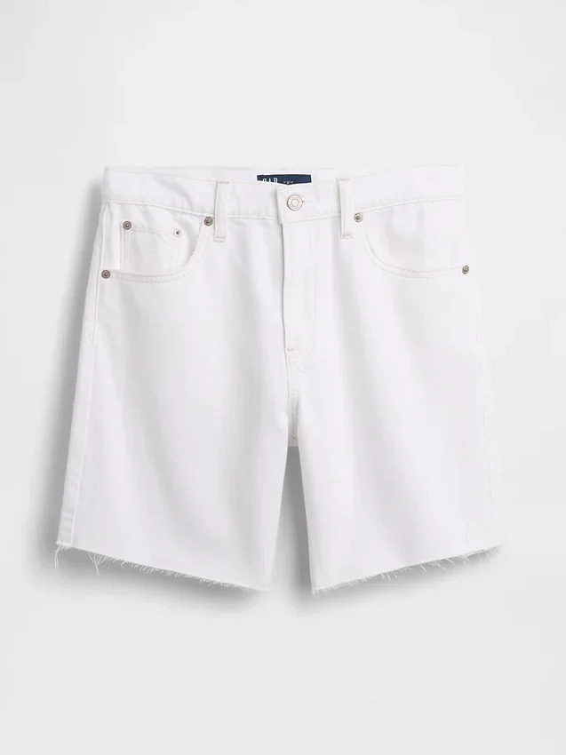 Bermuda ample ultra-doux à taille mi-haute de 8"
