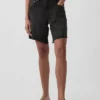 Bermuda en denim ample à taille mi-haute de 8"