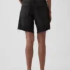 Bermuda en denim ample à taille mi-haute de 8"