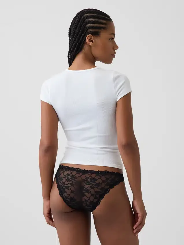 Bikini cheeky en dentelle